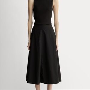 Everlane Black A-Line Skirt